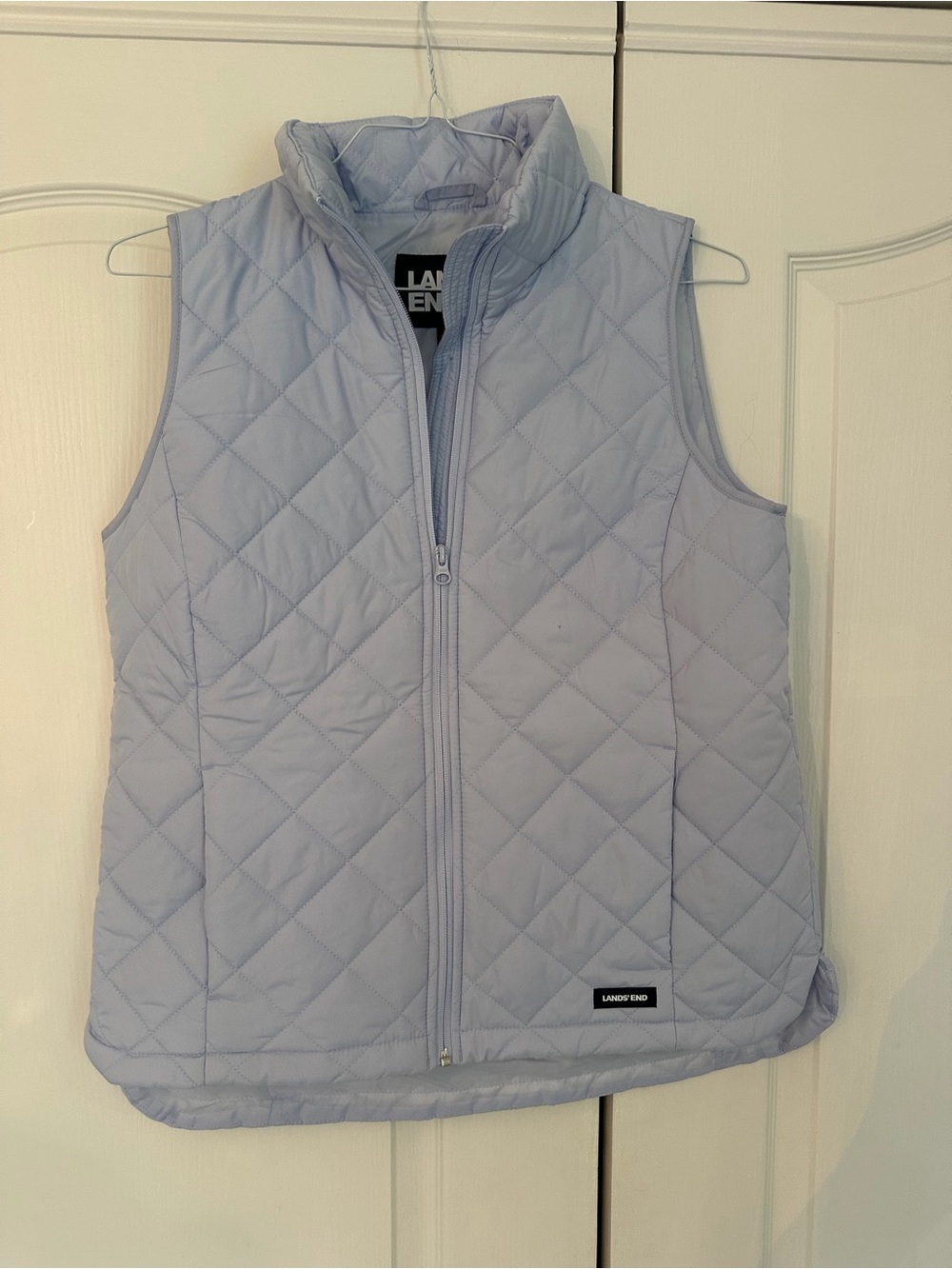 Lands' End Light Lavender Quilted Vest Size S
